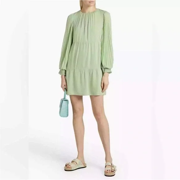 ALICE + OLIVIA Antoinette Pleated
Long Sleeve Dress Size Large - Picture 6 of 13